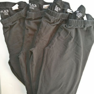 Lot of 4 Childrens Place Black Leggings Girl 14